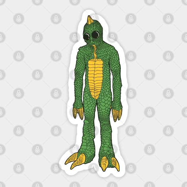 Sleestak full body Sticker by chawlie